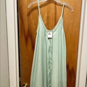 Free People green dress, never worn, size small